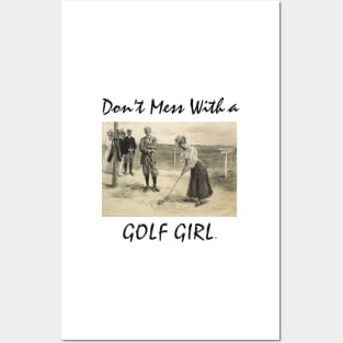 Golf Girl Posters and Art